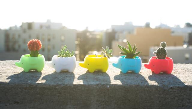 Elephant Planter Good Luck Gift For Plant Lovers - image 1