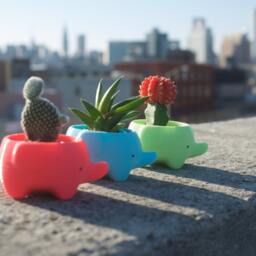 Elephant Planter Good Luck Gift For Plant Lovers - thumbnail 3