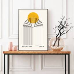 Bauhaus Print, Sun, Bauhaus, Wall Art, Living Room Prints, Modern Home Decor, Posters, Decor - thumbnail 1