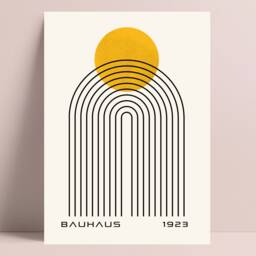 Bauhaus Print, Sun, Bauhaus, Wall Art, Living Room Prints, Modern Home Decor, Posters, Decor - thumbnail 3