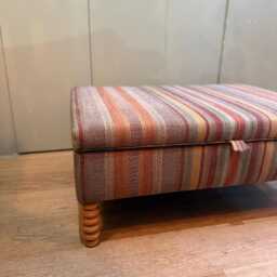 Bespoke Storage Ottoman in Customer's Own Fabric, Custom Sizes Available - thumbnail 4