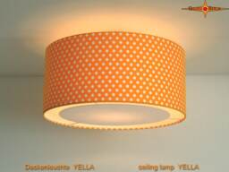 Yellow Ceiling Lamp With Dots Yella