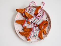 Handmade Ceramic Dachshund Christmas Ornament Ugly Sweater Tree Decor Dog Lover Gift For Owners - thumbnail 1