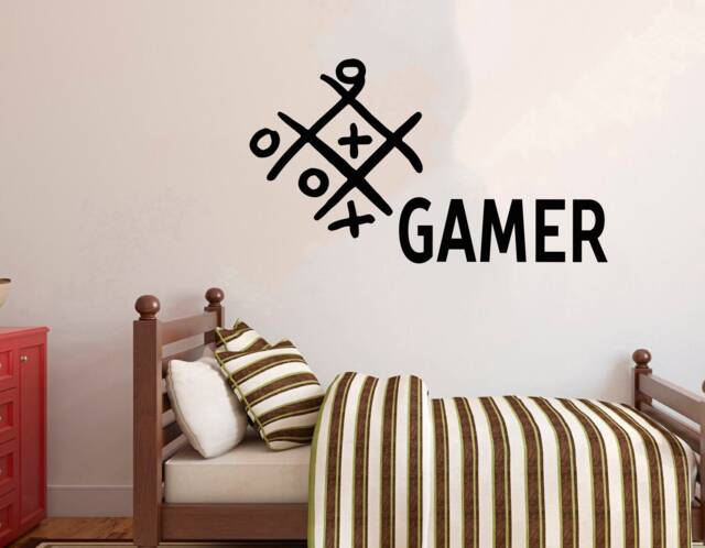 Gamer Wall Decal Video Game Controller, Removable Vinyl Sticker 3070 - image 1