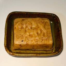 Amber Celadon & Fern Green Hand Made Pottery Soap Dish - thumbnail 4