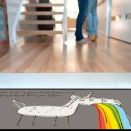 "Dirt Sparrow?? Doormat - Assigner Motif ""Unicorn" - thumbnail 2