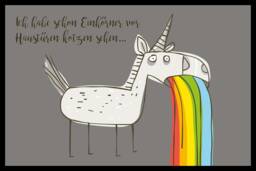 "Dirt Sparrow?? Doormat - Assigner Motif ""Unicorn" - thumbnail 1