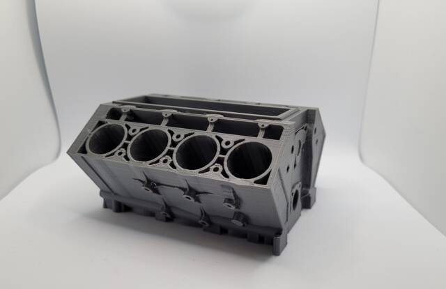 Car Engine Business Card Holder - Guy Mechanic Desk Organiser Gift For Mechanics - image 1