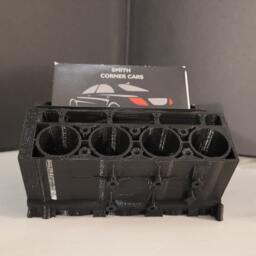 Car Engine Business Card Holder - Guy Mechanic Desk Organiser Gift For Mechanics - thumbnail 2