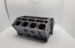 Car Engine Business Card Holder - Guy Mechanic Desk Organiser Gift For Mechanics - thumbnail 1