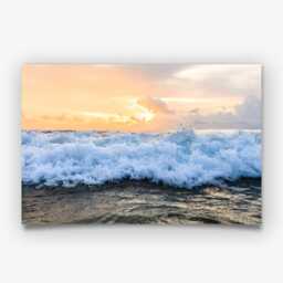 Ocean Wave Photography Print, Coastal Beach Wall Art Poster, Seaside Home Decor - thumbnail 3