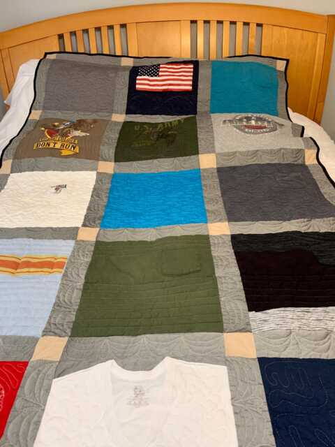 "Custom T-Shirt Quilt Handmade Memory Blanket - 50"" X 70" - image 1