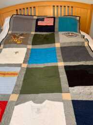 "Custom T-Shirt Quilt Handmade Memory Blanket - 50"" X 70"