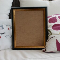 Handmade Black Picture Frame With Antique Gold Leaf Edge - thumbnail 2