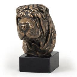 Shar Pei, Dog Marble Statue, Limited Edition, Artdog. Made Of Cold Cast Bronze. Solid, Perfect Gift. Limited Edition