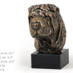 Shar Pei, Dog Marble Statue, Limited Edition, Artdog. Made Of Cold Cast Bronze. Solid, Perfect Gift. Limited Edition - thumbnail 4