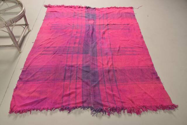 Vintage Rug, Rugs For Kitchen, Oushak Rugs, 5.1x6.4 Ft Area Turkish Pink Moroccan Bohemian Living Room - image 1