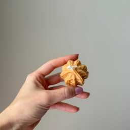 Walnut Shaped Candle - Handmade Soy Pillar Candle, Home Decor - thumbnail 2