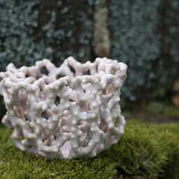 Handmade Porcelain Tealight Candle Holder - thumbnail 2