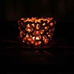 Handmade Porcelain Tealight Candle Holder - thumbnail 4