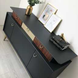 G Plan Gomme, Sideboard, Drinks Cabinet, Media Unit, Grey, Mcm, Midcentury Sideboard, Librenza - thumbnail 3