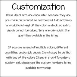 Geyser Blue Number Vinyl Floor Decals {Limited Edition Color} - thumbnail 4