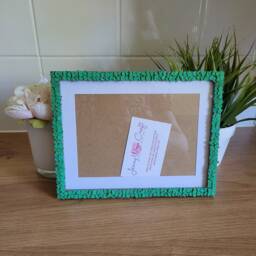 Green Frog Clay Slices Photo Frame 5 X 7 Inches With Border, 6 8 Without Border - thumbnail 2