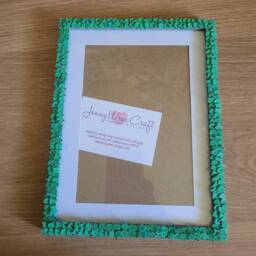 Green Frog Clay Slices Photo Frame 5 X 7 Inches With Border, 6 8 Without Border - thumbnail 3
