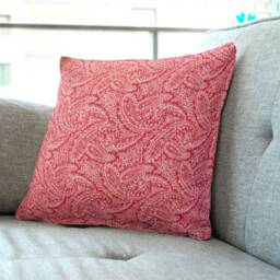 Pink Paisley Throw Pillow Cushion Cover. 18 - thumbnail 1