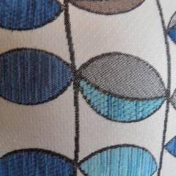 Summertime Cureaco, Leaves, Blue, White, Floral, Cushion Cover - thumbnail 2