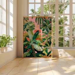 Tropical Poster, Botanical Nature Prints, Jungle Wall Art Posters, Leaves Decor, Green Plant Poster Print, Exotic Gift - thumbnail 2