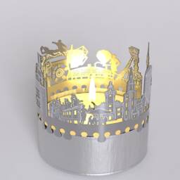 Dortmund Skyline Shadow Play - Mesmerizing Candle Attachment, Perfect Souvenir For Any Fan, Unique Room Decor - thumbnail 4