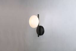 Black Wall Lighting - Globe Lamp Vanity Light Fixture, Sconce, Lamp, , Small