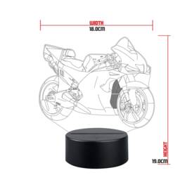 Personalised Motorbike Led Night Light Custom Name Gift - thumbnail 2