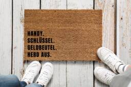 Funny Doormat, Housewarming Gift, Funny Gifts For Men, First Apartment Man - thumbnail 1