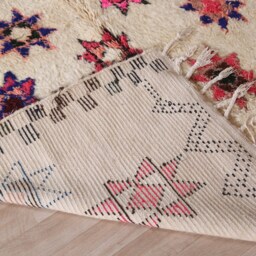 Vintage Beni Ourain Rug, Soft Wool Moroccan Rug 6x8 Ft - thumbnail 4