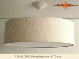 Large Pendant Lamp With Diffuser Linen Penelope ??70 cm - thumbnail 1