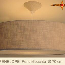 Large Pendant Lamp With Diffuser Linen Penelope ??70 cm - thumbnail 2
