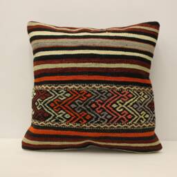 Bolster Pillow Sofa 18x18 Inches 45x45 cm Bohemian Vintage Kilim Cushion Bedding Pillow4Kbf-769