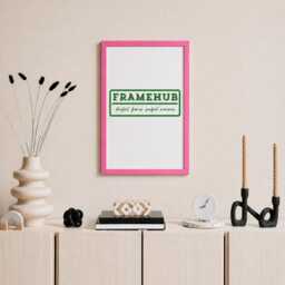 Pink Photo Frame A4 A3 A2 A1 Slim Brushed Wood Modern Gallery Wall Art Home D??cor - thumbnail 3