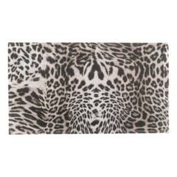 Grey Leopard Print Doormat - Layering Rug Cheetah Mat Animal 100% Recycled PVC - thumbnail 3