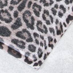 Grey Leopard Print Doormat - Layering Rug Cheetah Mat Animal 100% Recycled PVC - thumbnail 2