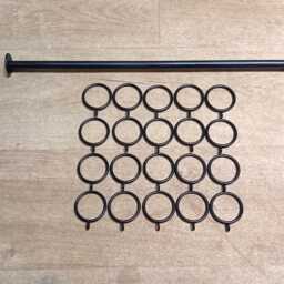 Curtain Rail Set-Uphnadcrafted in Uk..wrought Iron - Forged Steel+Free Fitting Kit - thumbnail 2