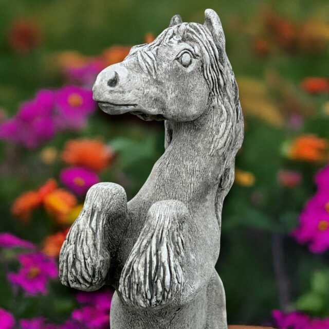 Concrete Horse Statue Outdoor Animal Sculpture Stone Pet Figurine Cement Memorial Decoration Horse Lover Gift Handmade Ornament - image 1