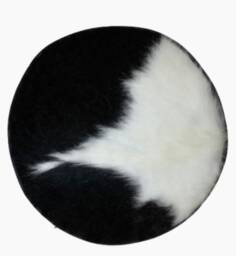 Brand New Cowhide Real Leather Black & White Bar Stool Seat 35cm 75cm High - thumbnail 4