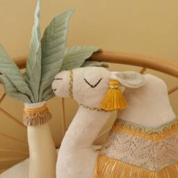 Boho Nursery Decor Pillows Camel, Moon, Palm Tree - thumbnail 4