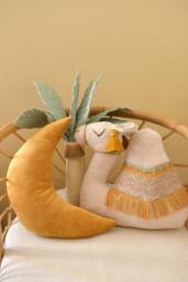 Boho Nursery Decor Pillows Camel, Moon, Palm Tree - thumbnail 1