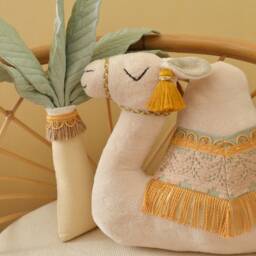 Boho Nursery Decor Pillows Camel, Moon, Palm Tree - thumbnail 3