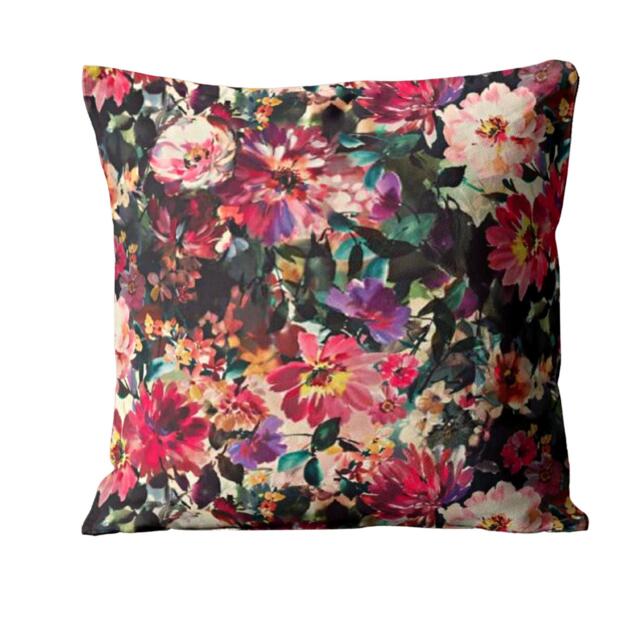 Clarke & Tahiti, Fuchsia, Purple Teal Velvet Cushion Cover, Throw Pillow Home Decor - image 1