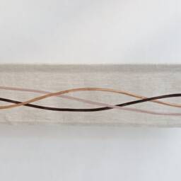 Brown Beige Neutral Minimal Valance Curtain, Contemporary Light Window Valance, Warm Peach Linen Panel - thumbnail 2